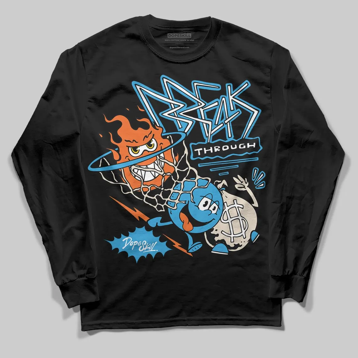 UNC Reimagined 1s DopeSkill Long Sleeve T-Shirt Break Through Graphic sold by DopeSkill product image thumbnail 2