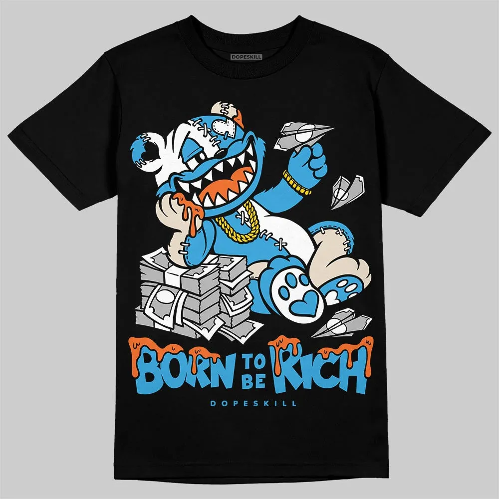 UNC Reimagined 1s DopeSkill T-Shirt Born To Be Rich Graphic sold by DopeSkill product image thumbnail 2