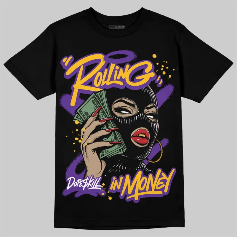 PURPLE Collection DopeSkill T-Shirt Rolling in Money Graphic sold by DopeSkill
