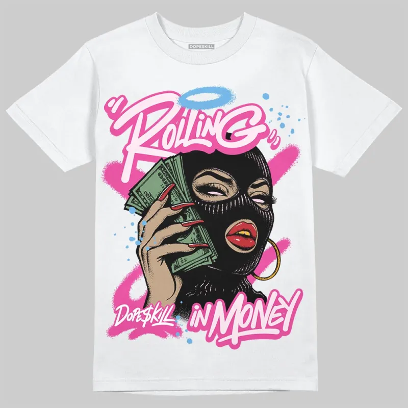 Pink Collection DopeSkill T-Shirt Rolling in Money Graphic sold by DopeSkill