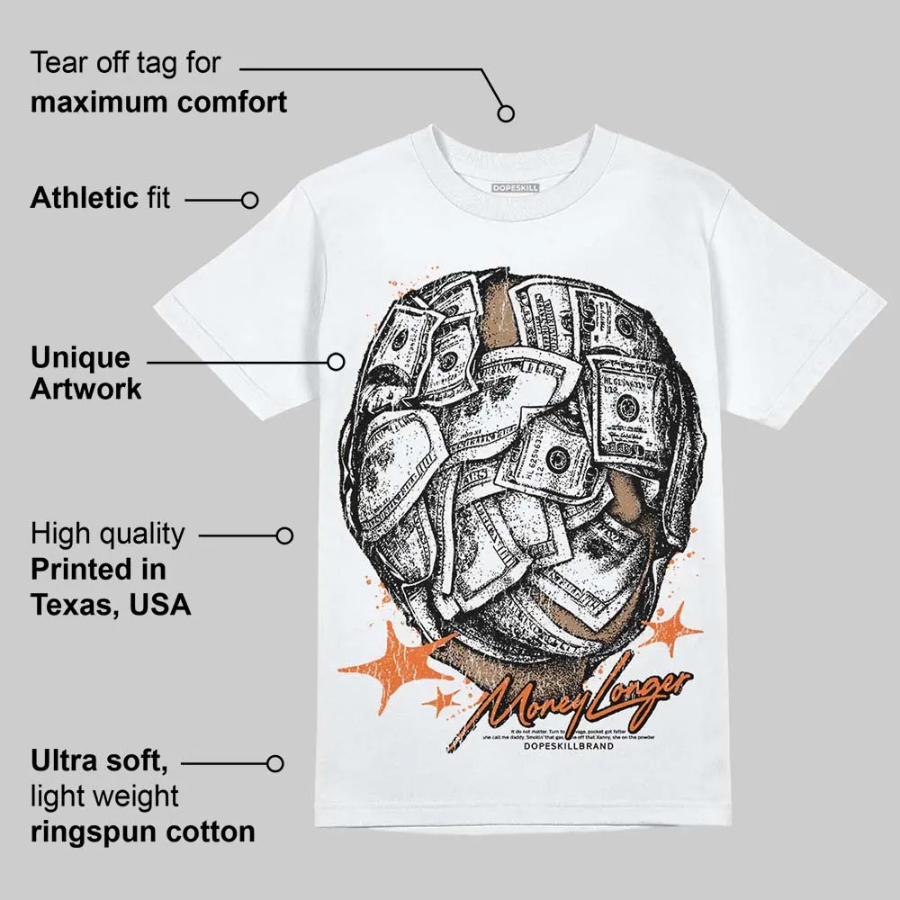 Orange Black White DopeSkill T-Shirt Money Longer Graphic sold by DopeSkill product image thumbnail 4