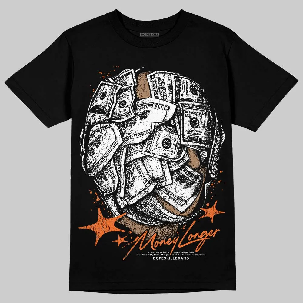 Orange Black White DopeSkill T-Shirt Money Longer Graphic sold by DopeSkill product image thumbnail 2