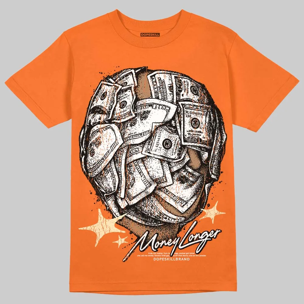 Orange Black White DopeSkill T-Shirt Money Longer Graphic sold by DopeSkill product image thumbnail 3