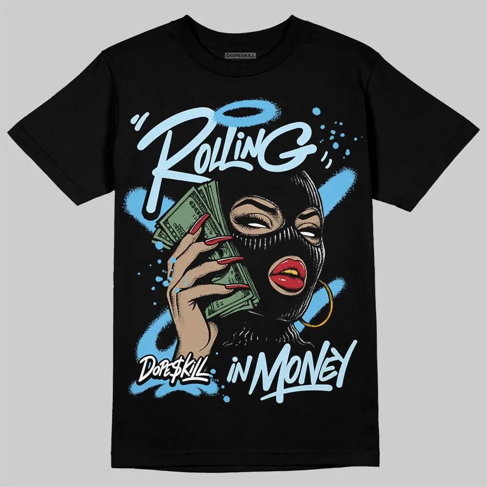 Legend Blue 11s DopeSkill T-Shirt Rolling in Money Graphic sold by DopeSkill product image thumbnail 2