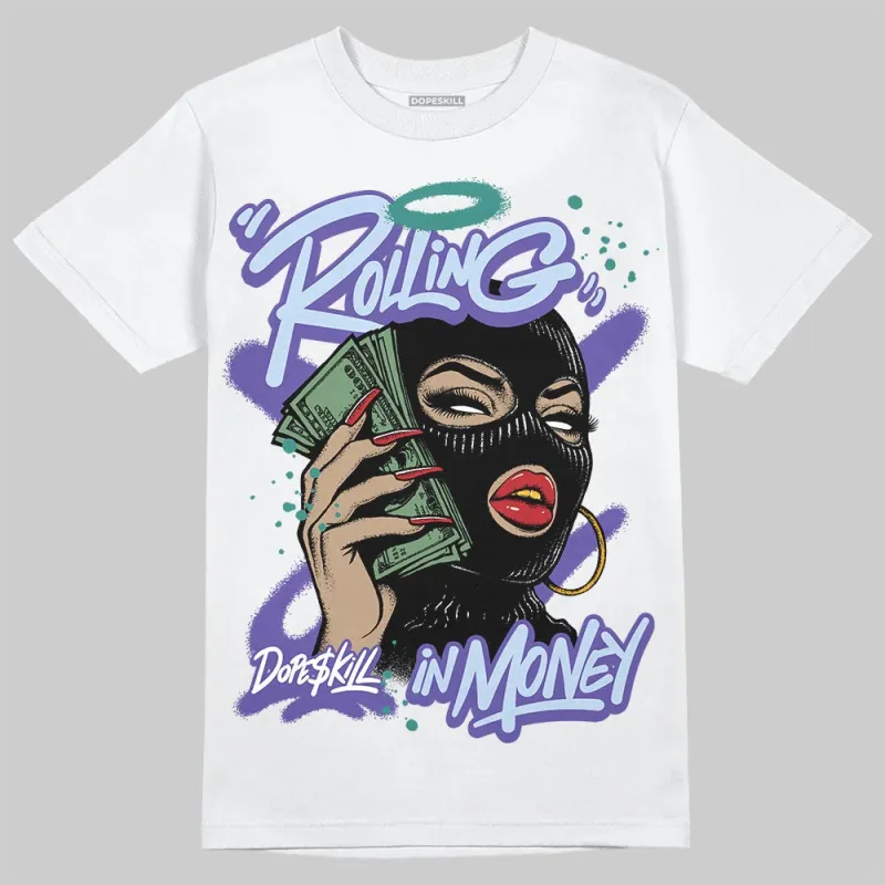 Grape 5s DopeSkill T-Shirt Rolling in Money Graphic sold by DopeSkill