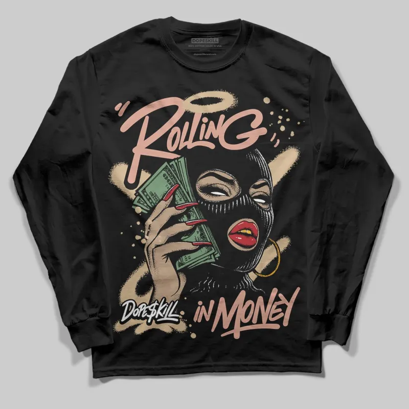 TAN Collection DopeSkill Long Sleeve T-Shirt Rolling in Money Graphic sold by DopeSkill