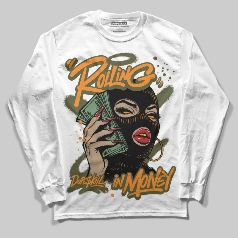 Olive Collection DopeSkill Long Sleeve T-Shirt Rolling in Money Graphic sold by DopeSkill