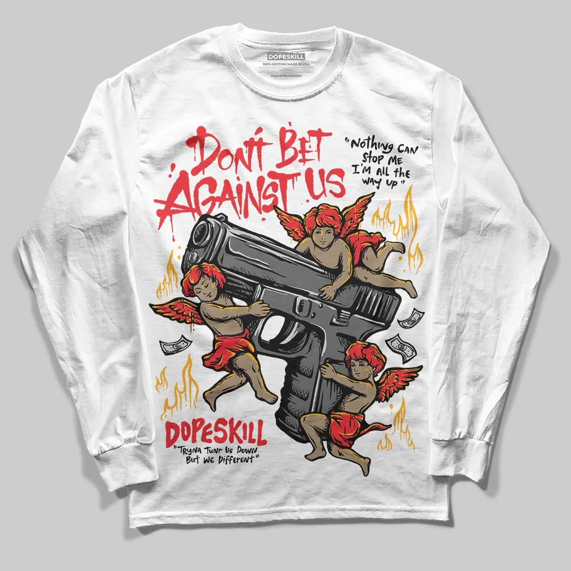 Red Collection DopeSkill Long Sleeve T-Shirt Don't Bet Against Us Graphic sold by DopeSkill product image thumbnail 2