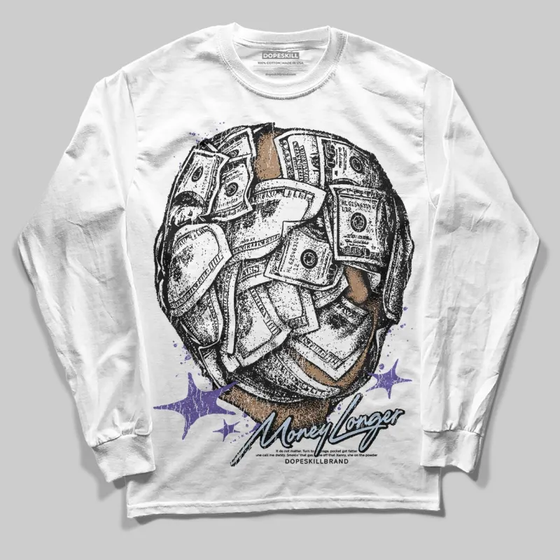 Grape 5s DopeSkill Long Sleeve T-Shirt Money Longer Graphic sold by DopeSkill