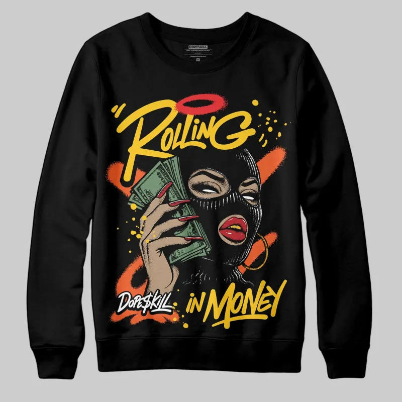 Yellow Collection DopeSkill Sweatshirt Rolling in Money Graphic sold by DopeSkill