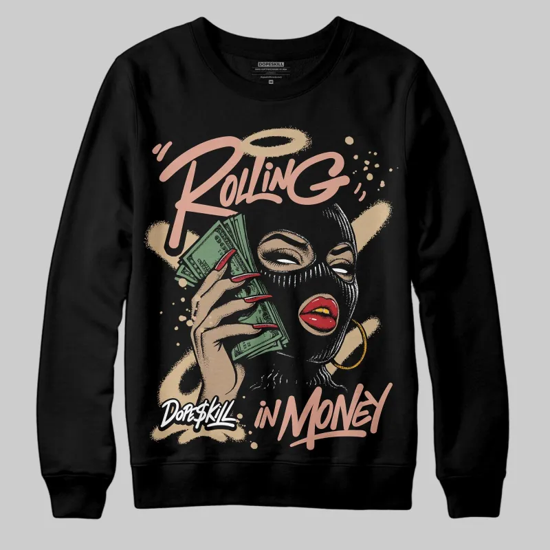 TAN Collection DopeSkill Sweatshirt Rolling in Money Graphic made by DopeSkill