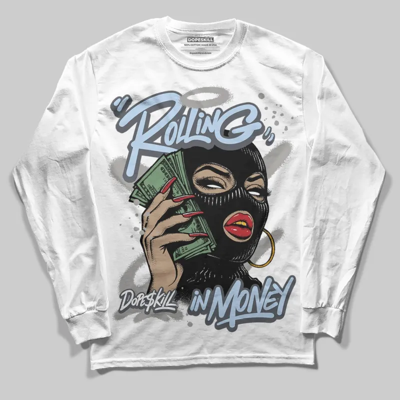 Cool Grey 11s DopeSkill Long Sleeve T-Shirt Rolling in Money Graphic sold by DopeSkill