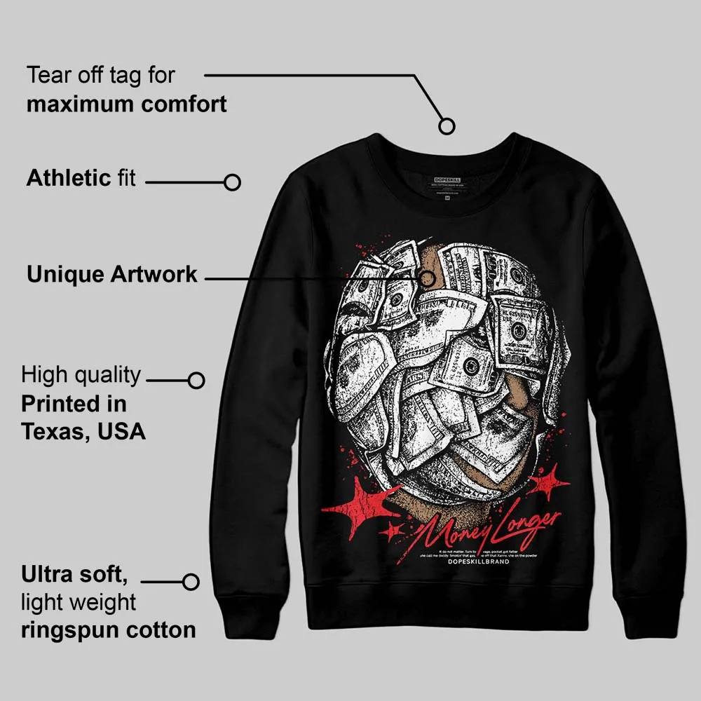 Red Collection DopeSkill Sweatshirt Money Longer Graphic sold by DopeSkill product image thumbnail 4