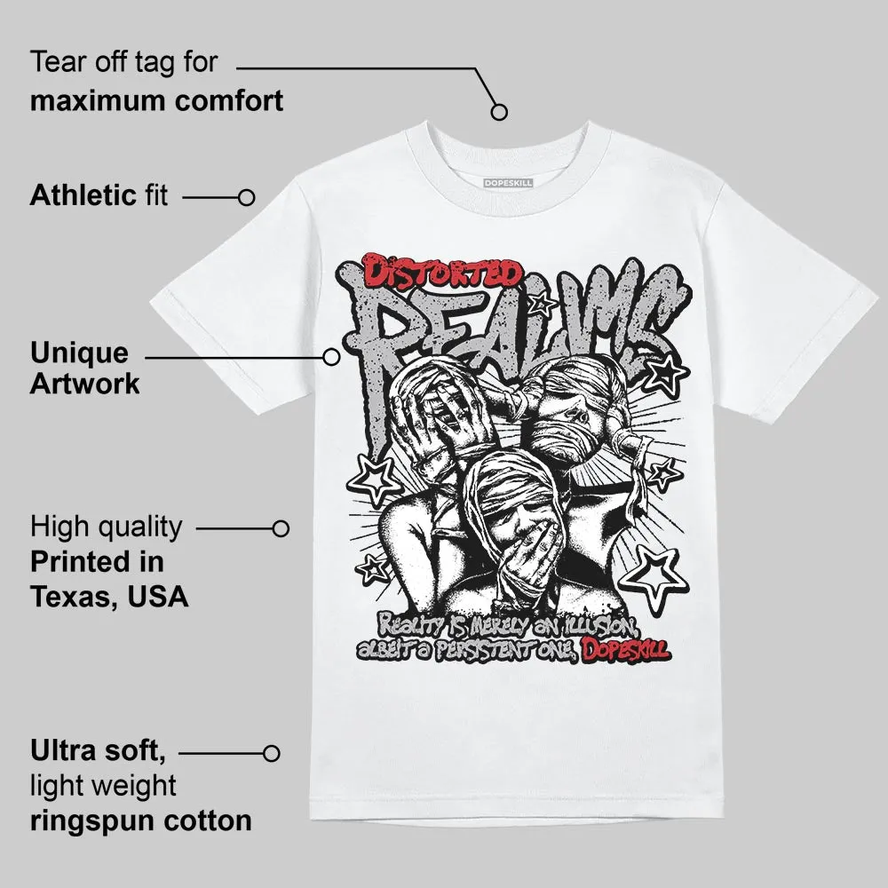White Cement 4s DopeSkill T-Shirt Distorted Realms Graphic sold by DopeSkill product image thumbnail 3