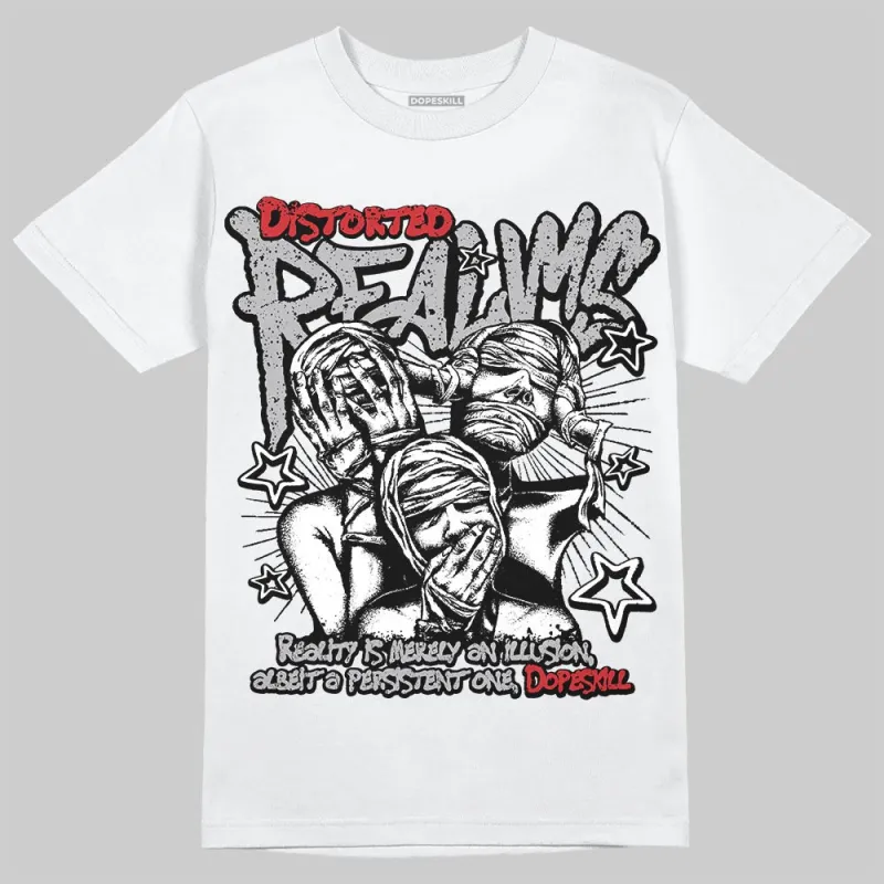 White Cement 4s DopeSkill T-Shirt Distorted Realms Graphic sold by DopeSkill