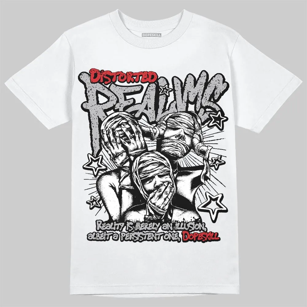 White Cement 4s DopeSkill T-Shirt Distorted Realms Graphic sold by DopeSkill