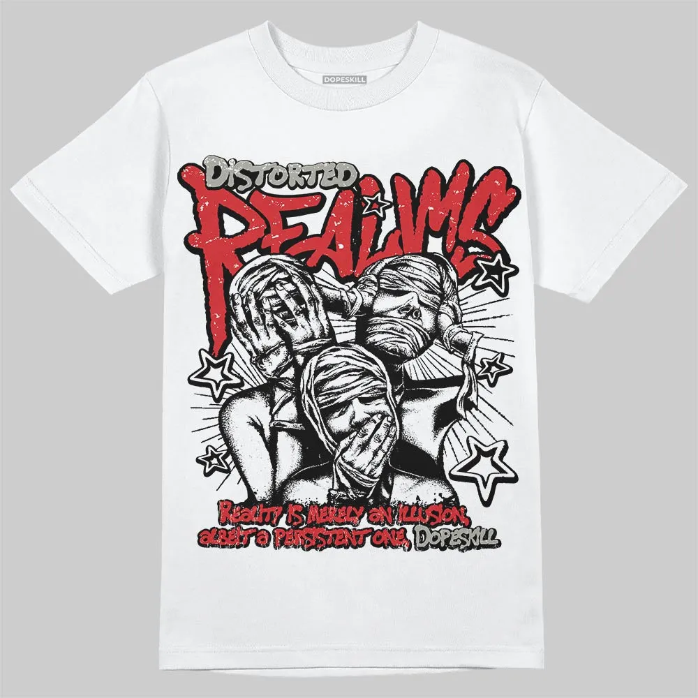 Fire Red 3s DopeSkill T-Shirt Distorted Realms Graphic sold by DopeSkill