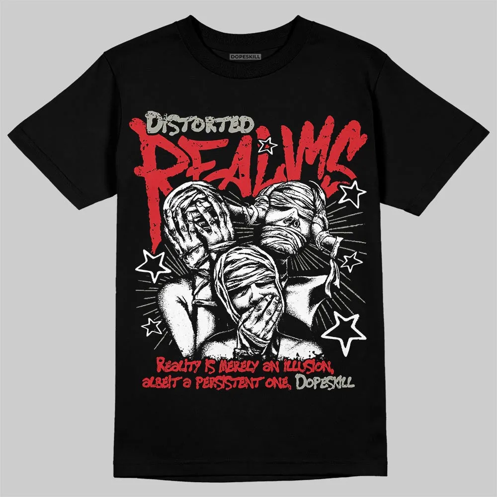 Fire Red 3s DopeSkill T-Shirt Distorted Realms Graphic sold by DopeSkill product image thumbnail 2
