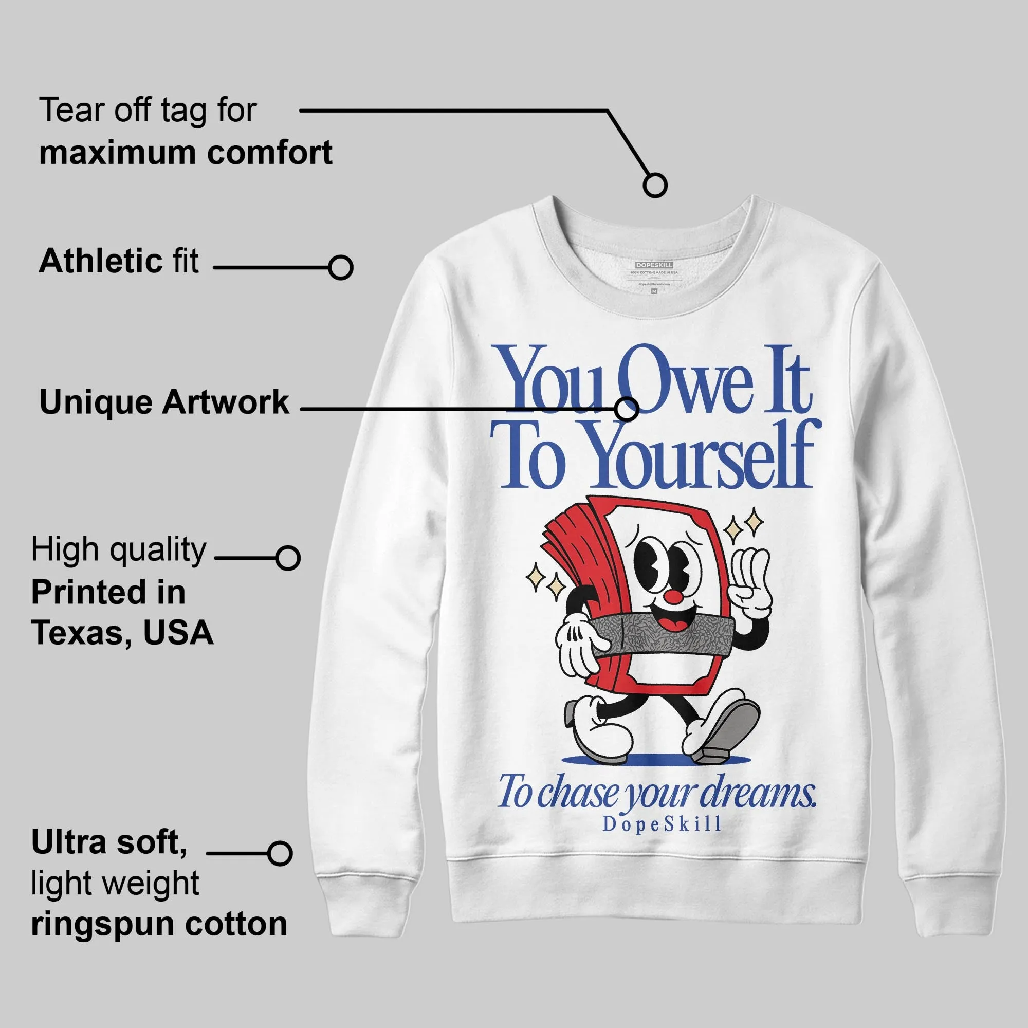 Seoul 2.0 3s DopeSkill Sweatshirt Owe It To Yourself Graphic sold by DopeSkill product image thumbnail 3