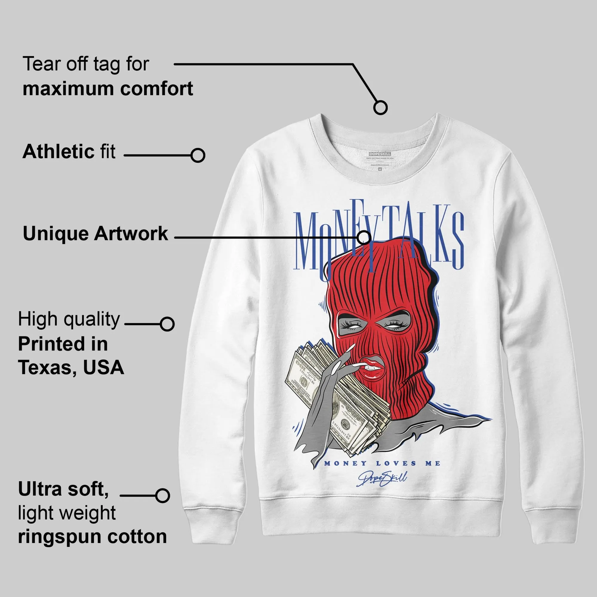 Seoul 2.0 3s DopeSkill Sweatshirt Money Talks Graphic sold by DopeSkill product image thumbnail 3