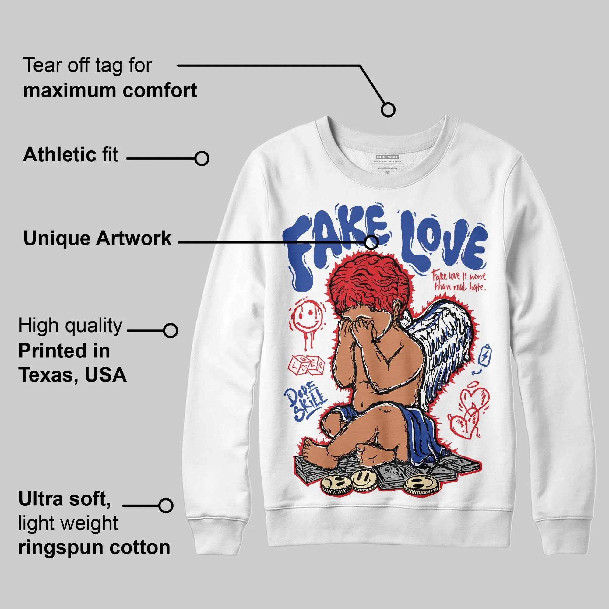 Seoul 2.0 3s DopeSkill Sweatshirt False Love Graphic sold by DopeSkill product image thumbnail 3