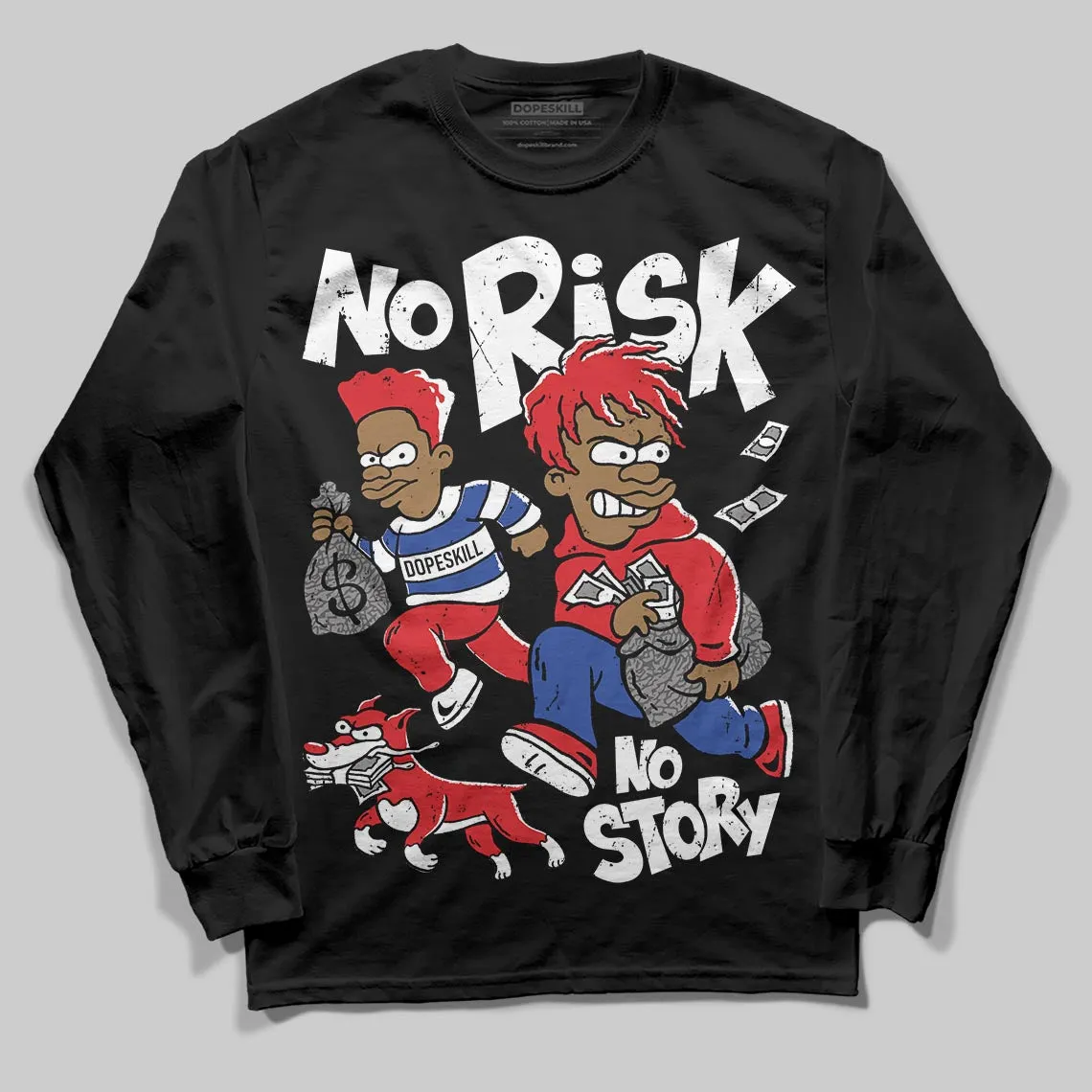 Seoul 2.0 3s DopeSkill Long Sleeve T-Shirt No Risk No Story Graphic sold by DopeSkill product image thumbnail 2