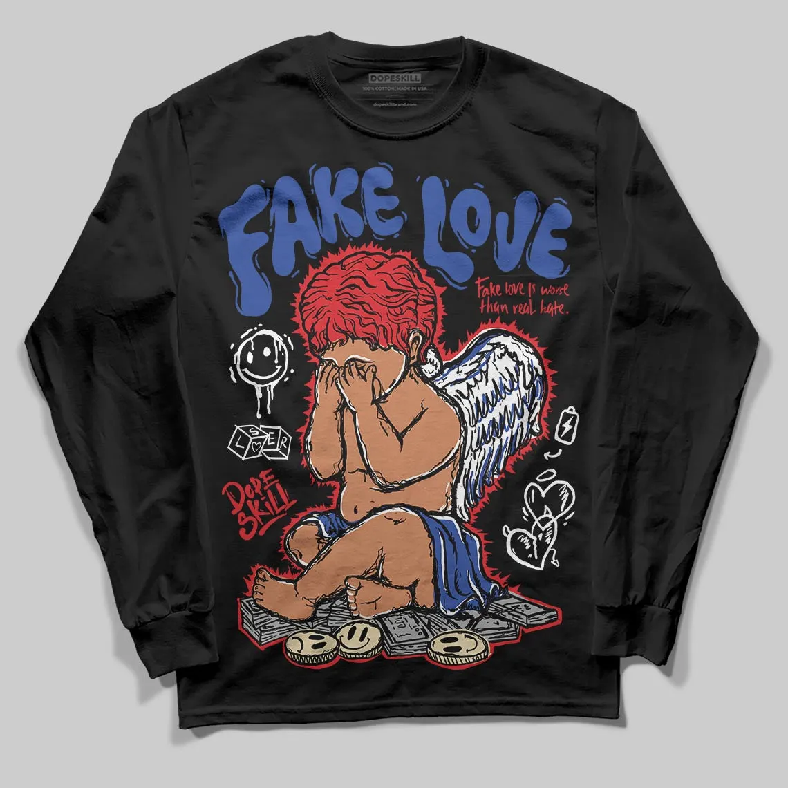 Seoul 2.0 3s DopeSkill Long Sleeve T-Shirt False Love Graphic sold by DopeSkill product image thumbnail 2