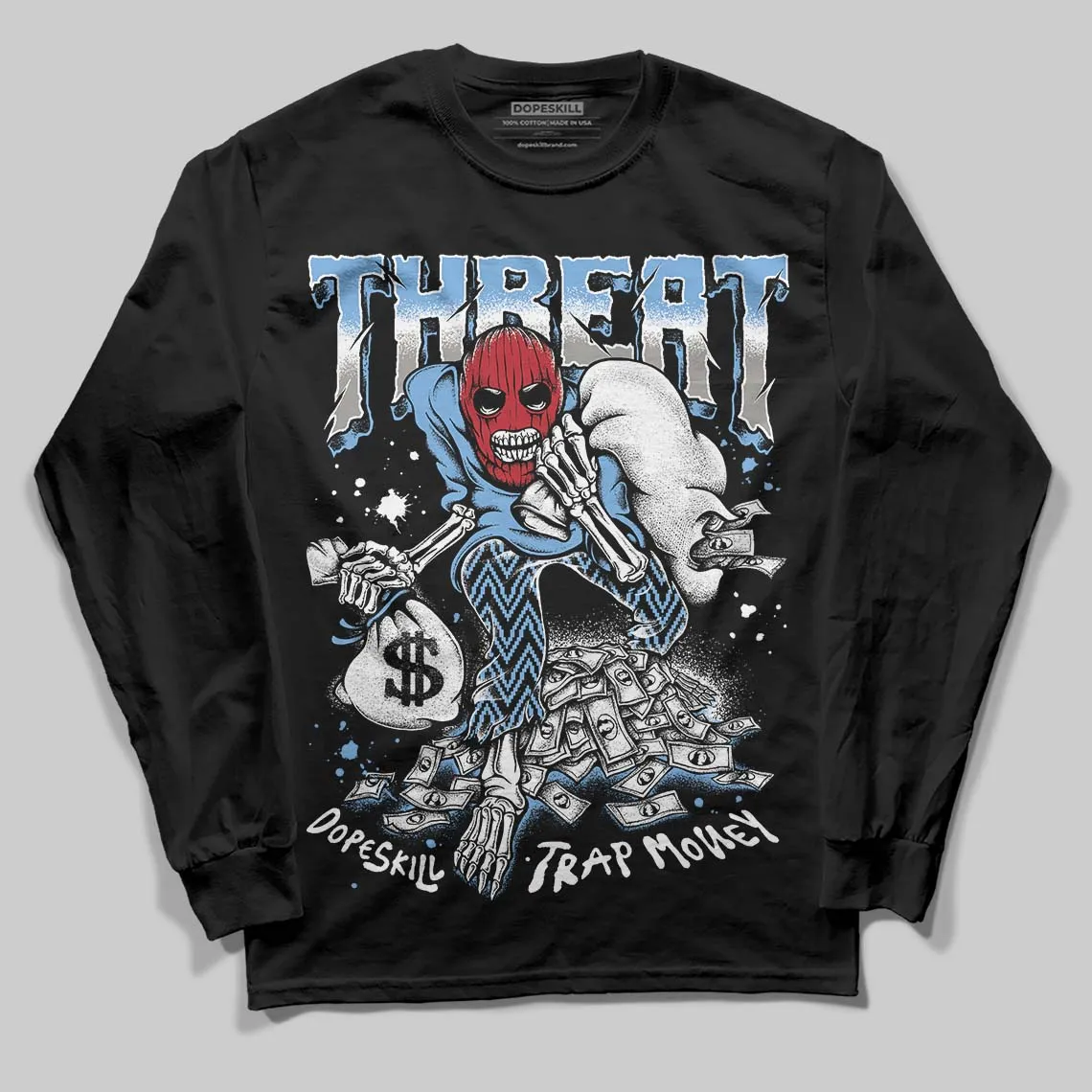 Melo 12s DopeSkill Long Sleeve T-Shirt Threat Graphic sold by DopeSkill product image thumbnail 2