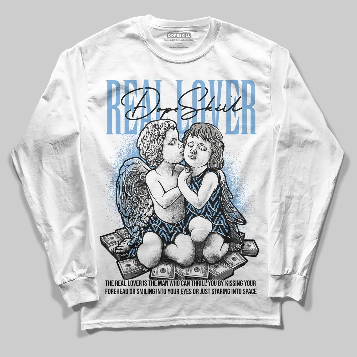 Melo 12s DopeSkill Long Sleeve T-Shirt Real Lover Graphic sold by DopeSkill