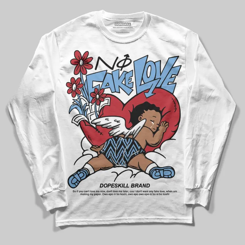 Melo 12s DopeSkill Long Sleeve T-Shirt No Fake Love Graphic sold by DopeSkill