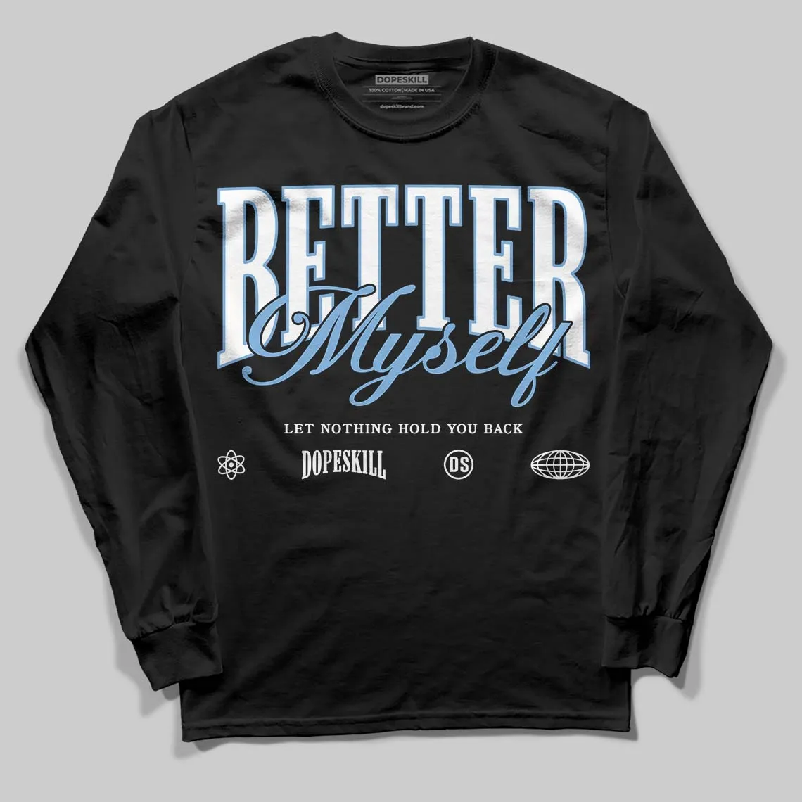 Melo 12s DopeSkill Long Sleeve T-Shirt Better Myself Graphic sold by DopeSkill product image thumbnail 2