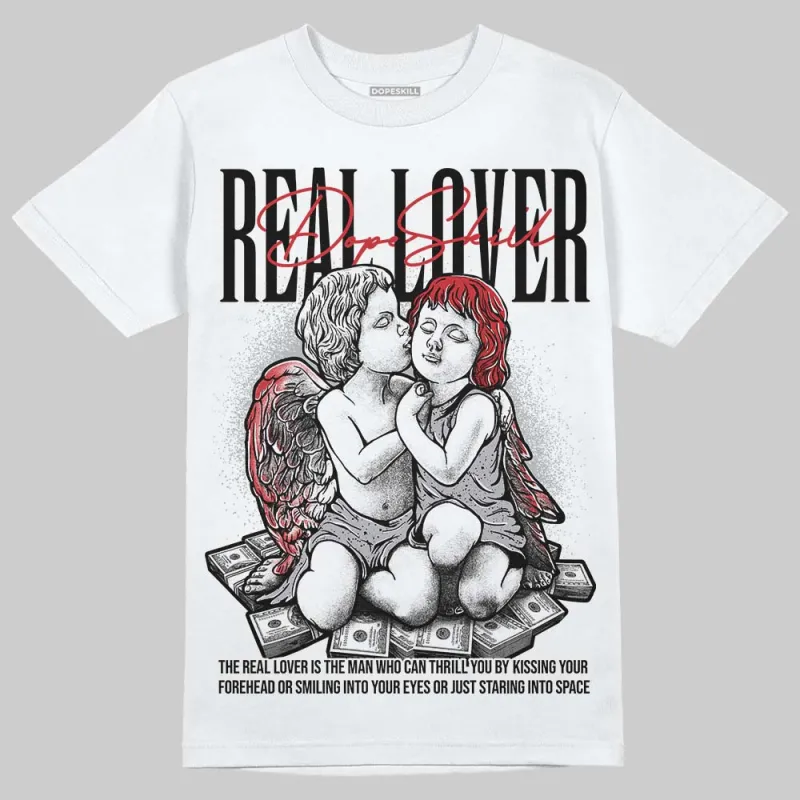 White Cement 4s DopeSkill T-Shirt Real Lover Graphic sold by DopeSkill