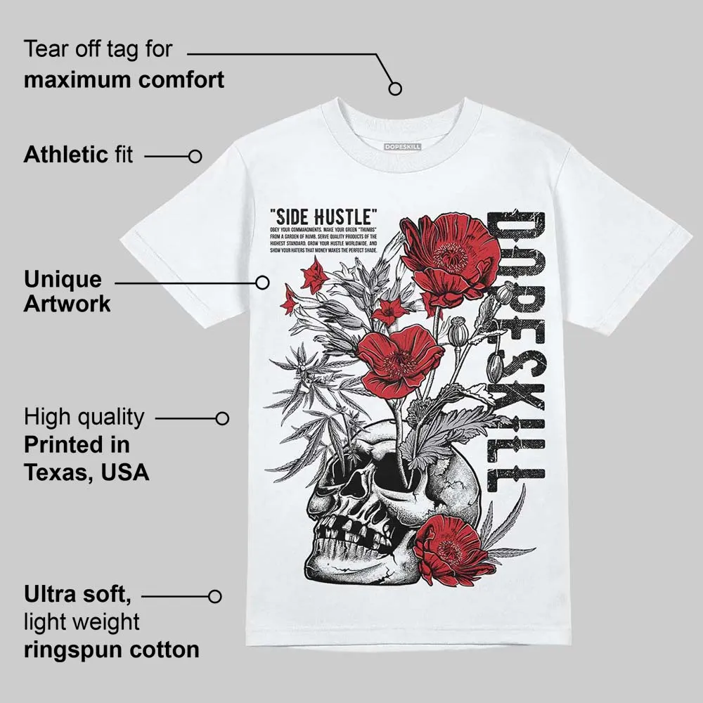 White Cement 4s DopeSkill T-Shirt Side Hustle Graphic sold by DopeSkill product image thumbnail 3