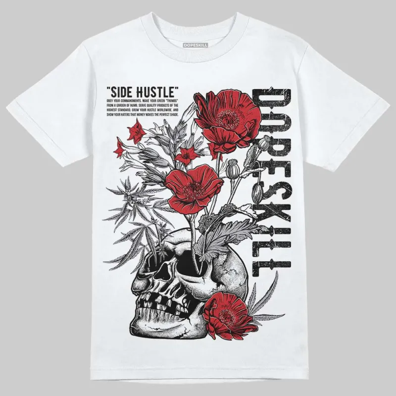 White Cement 4s DopeSkill T-Shirt Side Hustle Graphic sold by DopeSkill