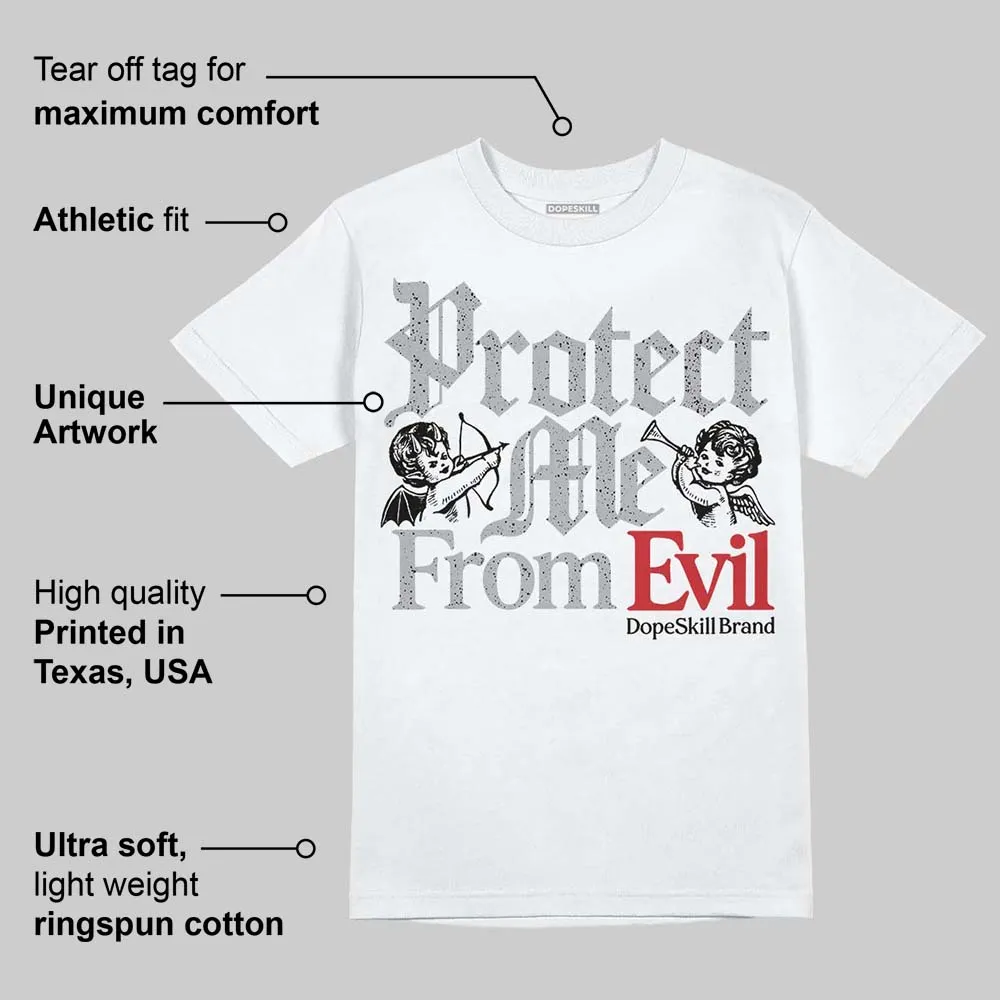 White Cement 4s DopeSkill T-Shirt Protect Me From Evil Graphic sold by DopeSkill product image thumbnail 3