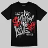 White Cement 4s DopeSkill T-Shirt No Money No Love Typo Graphic sold by DopeSkill