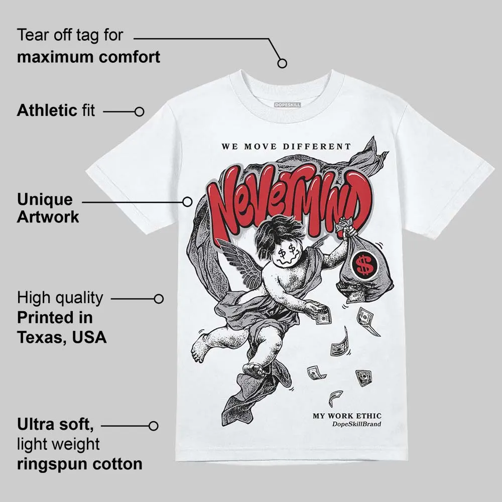 White Cement 4s DopeSkill T-Shirt Nevermind Graphic sold by DopeSkill product image thumbnail 3