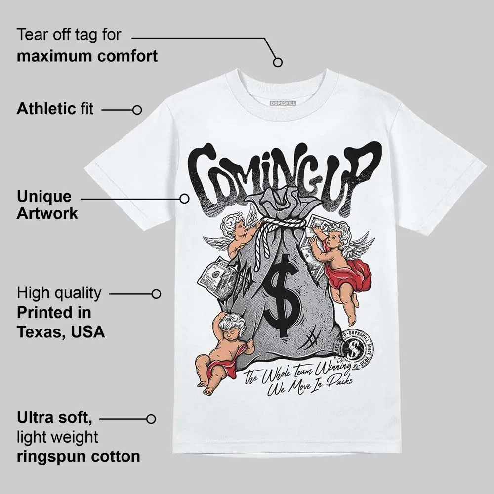 White Cement 4s DopeSkill T-Shirt Money Bag Coming Up Graphic sold by DopeSkill product image thumbnail 3