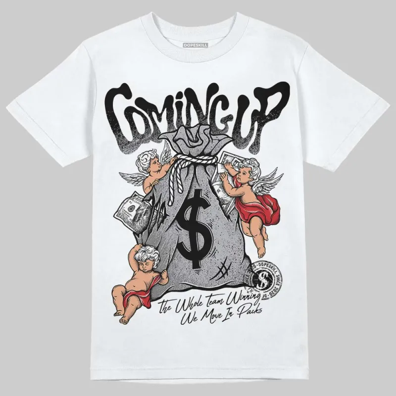 White Cement 4s DopeSkill T-Shirt Money Bag Coming Up Graphic sold by DopeSkill