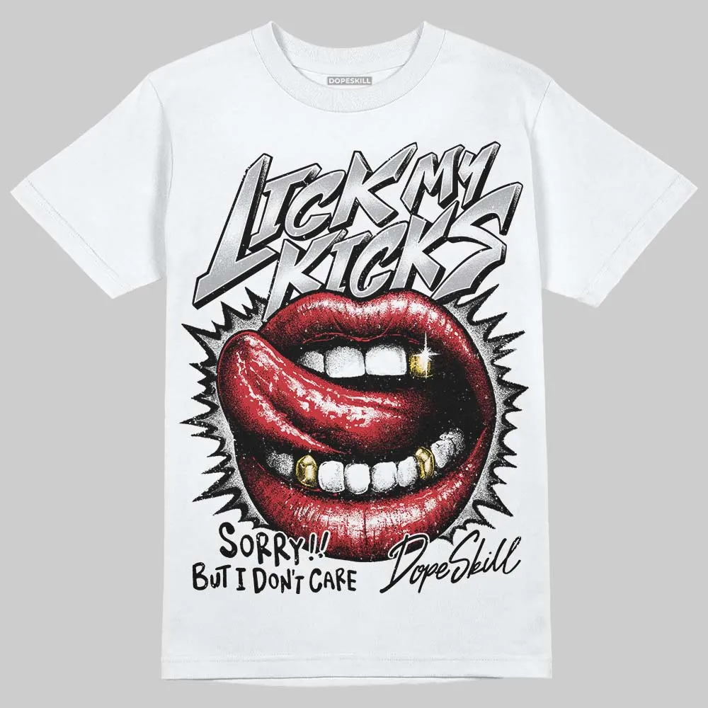 White Cement 4s DopeSkill T-Shirt Lick My Kicks Graphic sold by DopeSkill
