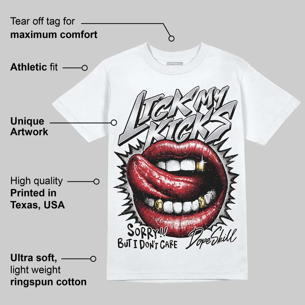 White Cement 4s DopeSkill T-Shirt Lick My Kicks Graphic sold by DopeSkill product image thumbnail 3