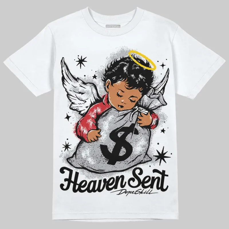 White Cement 4s DopeSkill T-Shirt Heaven Sent Graphic sold by DopeSkill