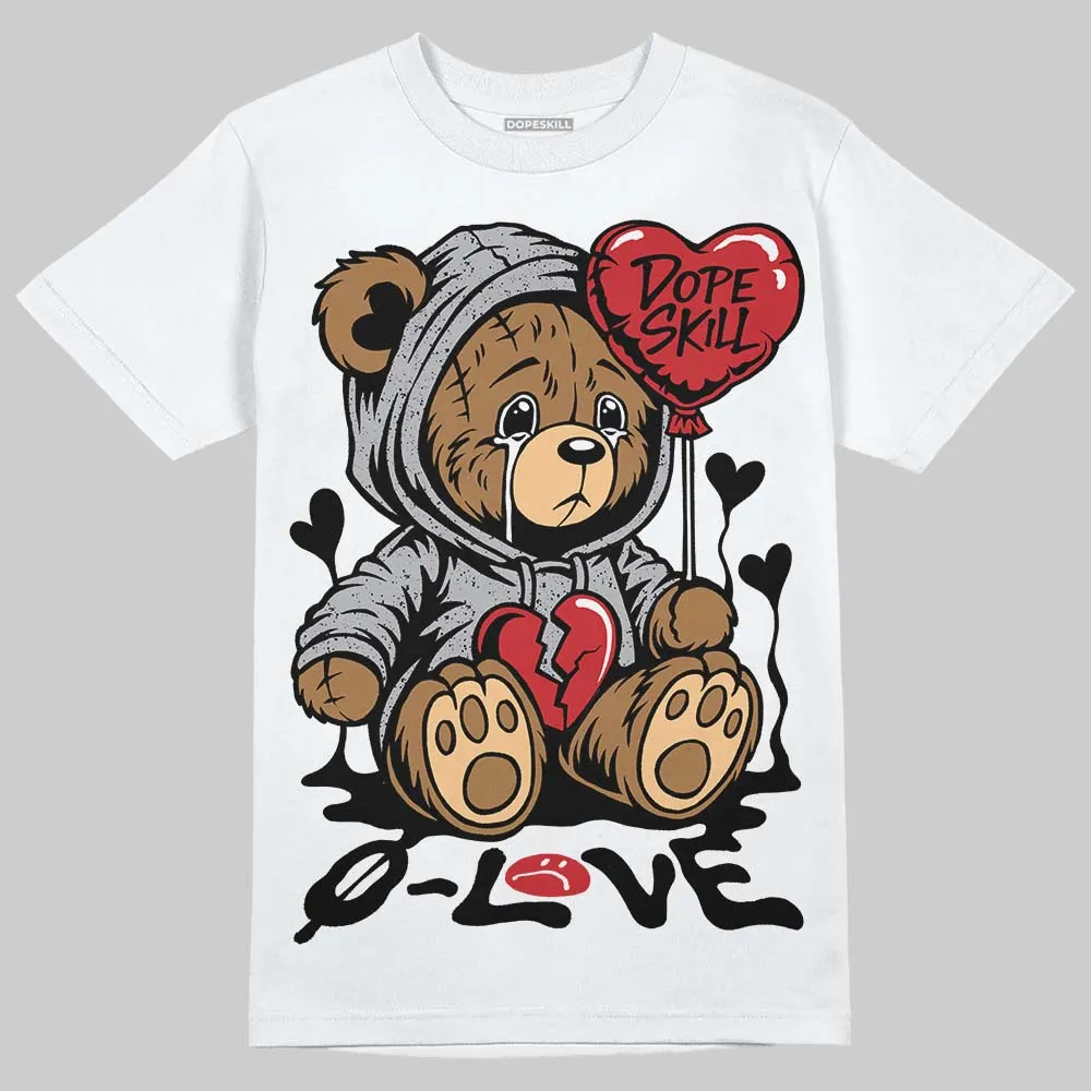 White Cement 4s DopeSkill T-Shirt Broken Bear Graphic sold by DopeSkill