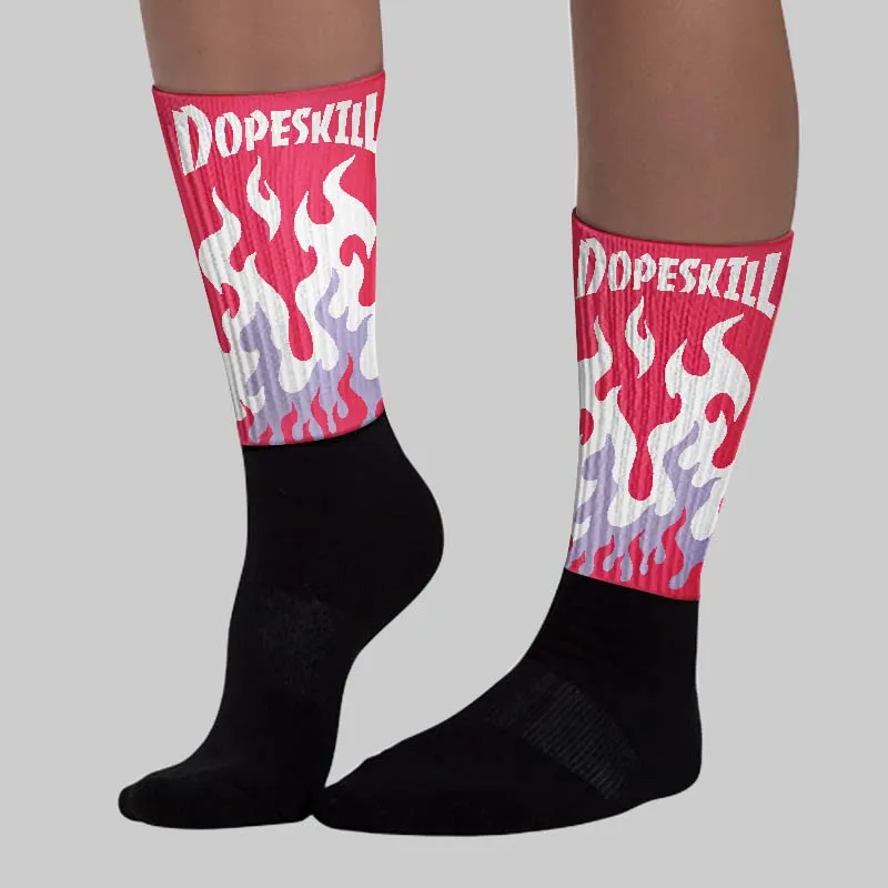Peanut Butter Jelly 5s DopeSkill Sublimated Sock FIRE Graphic sold by DopeSkill product image thumbnail 3