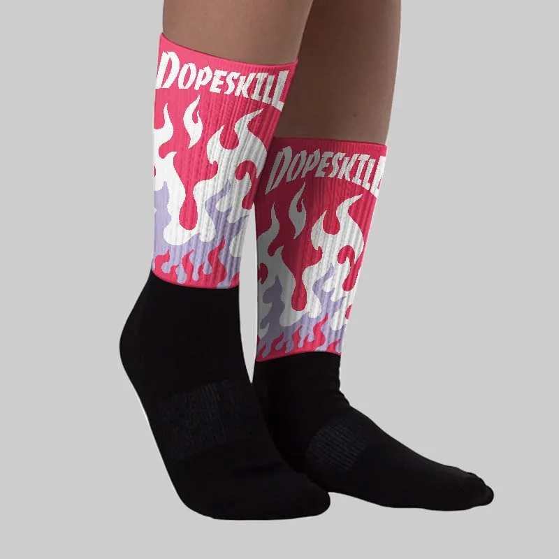 Peanut Butter Jelly 5s DopeSkill Sublimated Sock FIRE Graphic sold by DopeSkill product image thumbnail 2