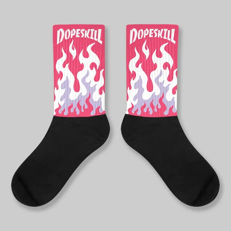 Peanut Butter Jelly 5s DopeSkill Sublimated Sock FIRE Graphic sold by DopeSkill