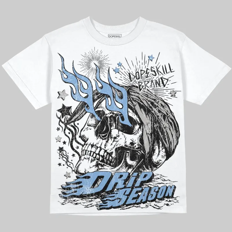 University Blue 5s DopeSkill Oversize Print T-Shirt Drip Season Graphic sold by DopeSkill