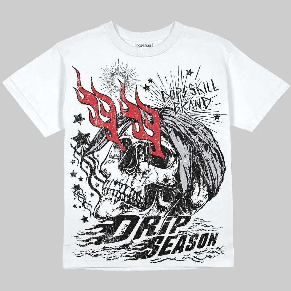 Black Metallic Reimagined 5s DopeSkill Oversize Print T-Shirt Drip Season Graphic sold by DopeSkill