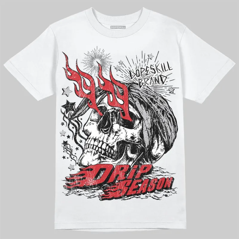 White Cement 4s DopeSkill T-Shirt Drip Season Graphic sold by DopeSkill