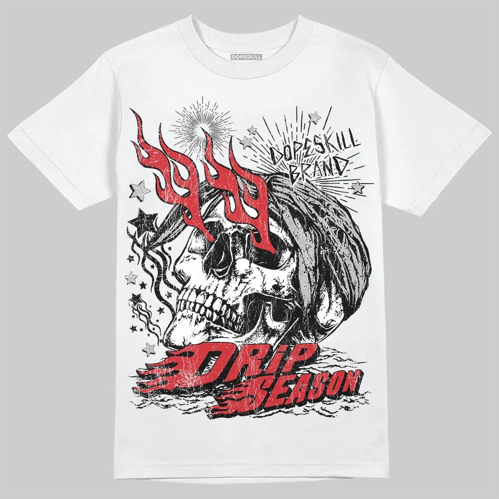 White Cement 4s DopeSkill T-Shirt Drip Season Graphic sold by DopeSkill
